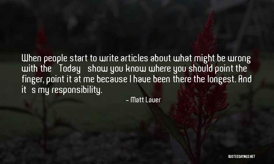 Doing Something You Know Is Wrong Quotes By Matt Lauer