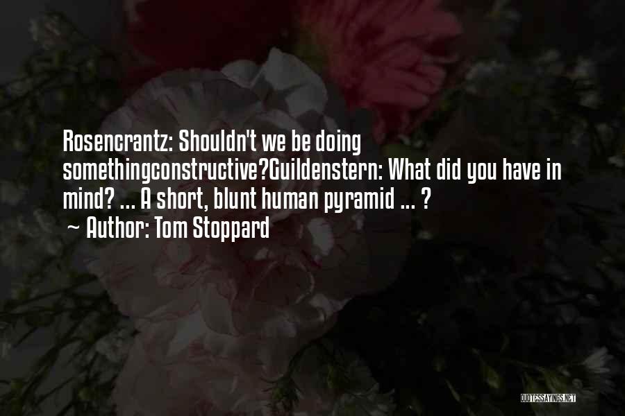 Doing Something You Shouldn't Quotes By Tom Stoppard