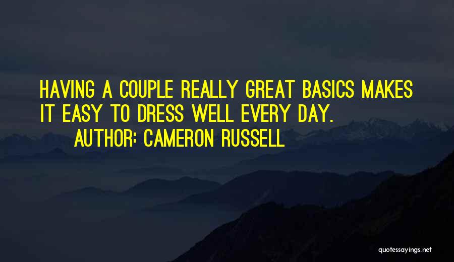 Doing The Basics Quotes By Cameron Russell