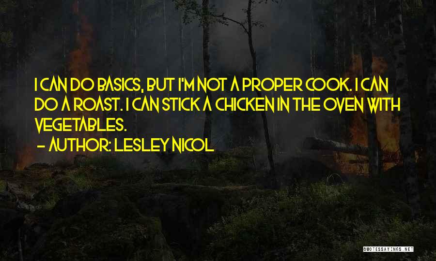 Doing The Basics Quotes By Lesley Nicol