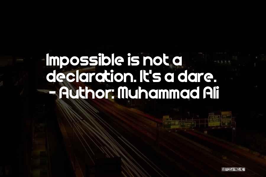 Doing The Impossible In Sports Quotes By Muhammad Ali