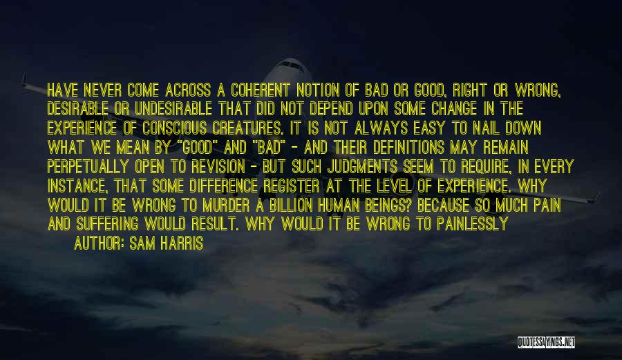 Doing The Right Thing Is Not Always Easy Quotes By Sam Harris