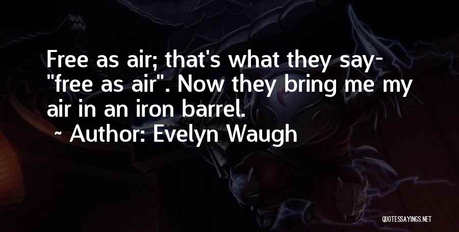 Doing Things For Free Quotes By Evelyn Waugh