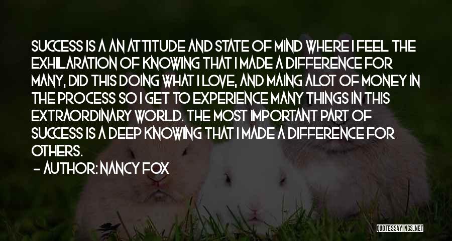 Doing Things For Others Quotes By Nancy Fox