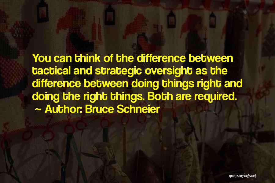 Doing Things Right Quotes By Bruce Schneier