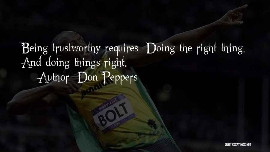 Doing Things Right Quotes By Don Peppers