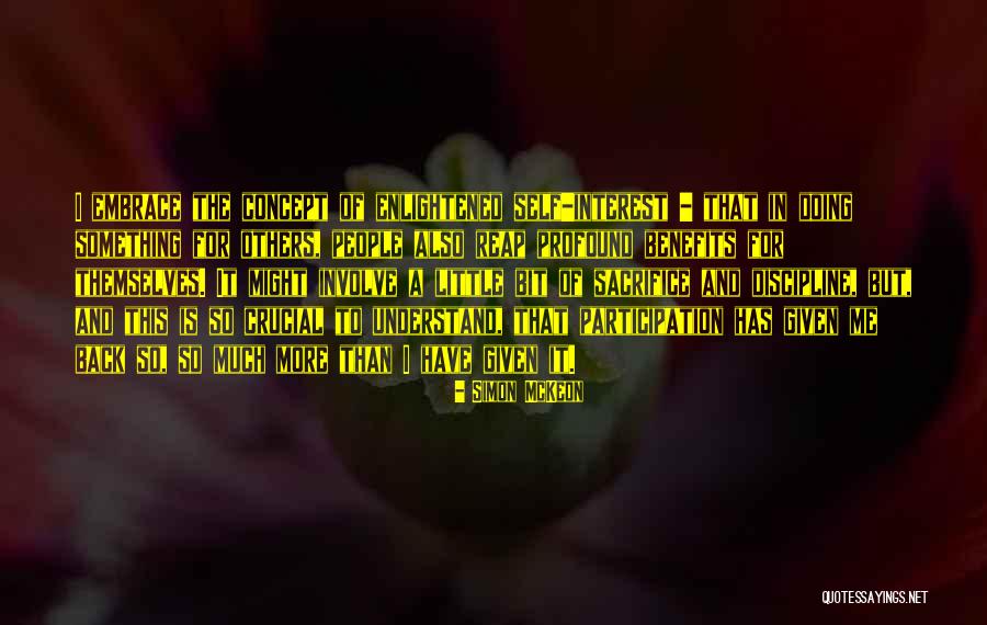 Doing To Much For Others Quotes By Simon McKeon Doing To Much For Others Quotes By Simon McKeon