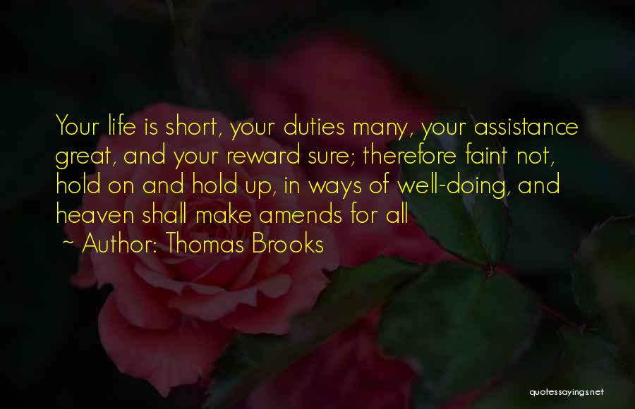 Doing Well In Life Quotes By Thomas Brooks