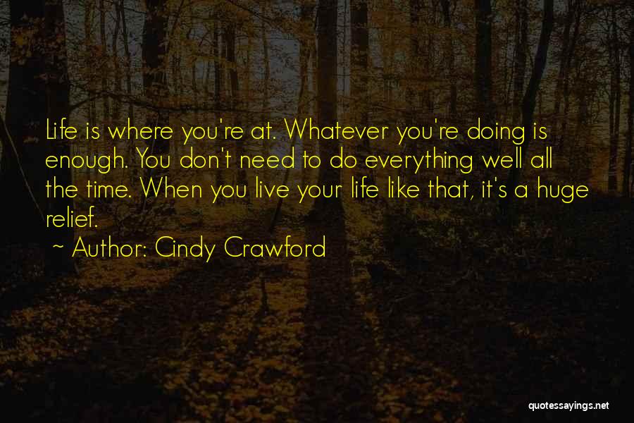 Doing Well Quotes By Cindy Crawford