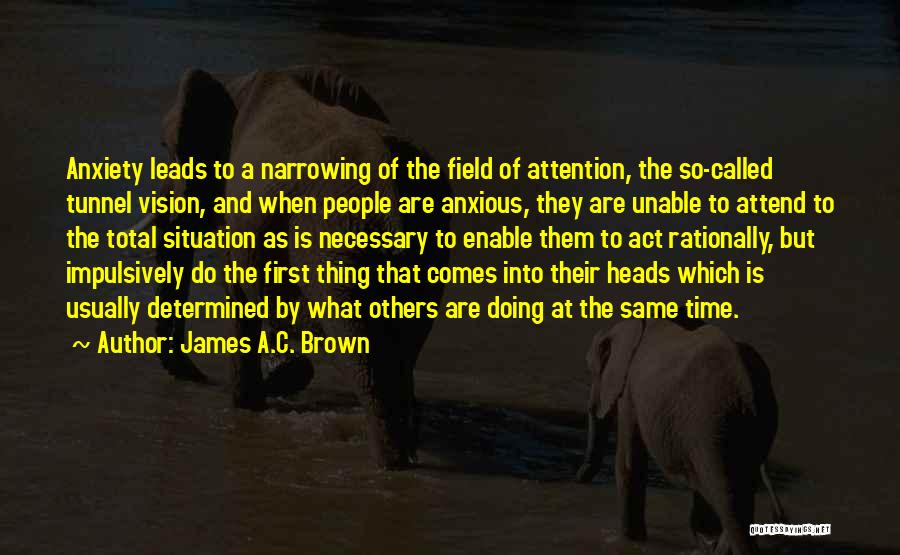 Doing What Is Necessary Quotes By James A.C. Brown