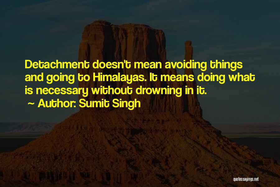 Doing What Is Necessary Quotes By Sumit Singh