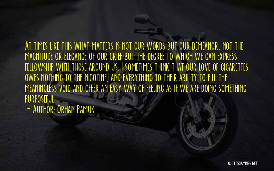 Doing What Matters Quotes By Orhan Pamuk