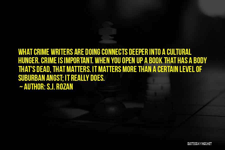 Doing What Matters Quotes By S.J. Rozan