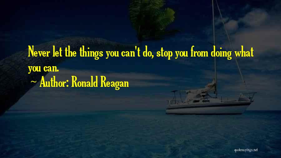 Doing What You Can Quotes By Ronald Reagan