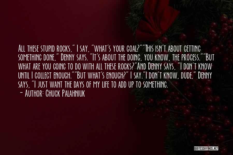 Doing What You Want With Your Life Quotes By Chuck Palahniuk