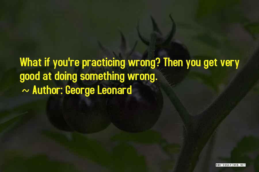 Doing What You're Good At Quotes By George Leonard