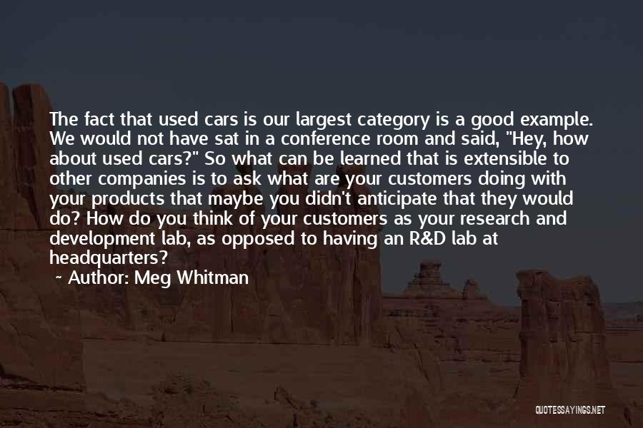Doing What You're Good At Quotes By Meg Whitman