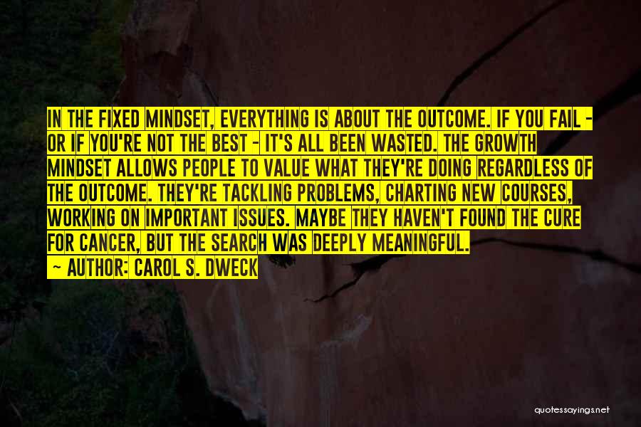 Doing What's Best For You Quotes By Carol S. Dweck