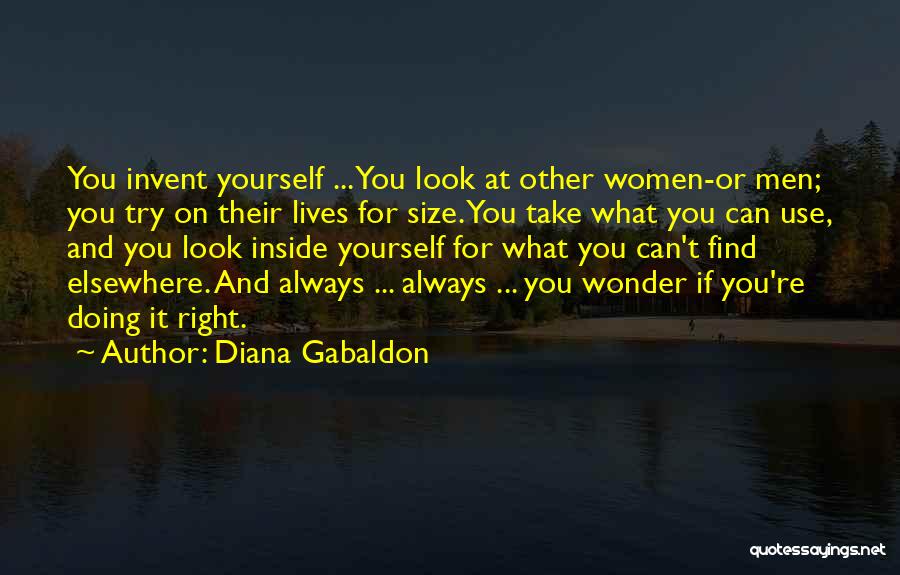 Doing What's Right For Yourself Quotes By Diana Gabaldon