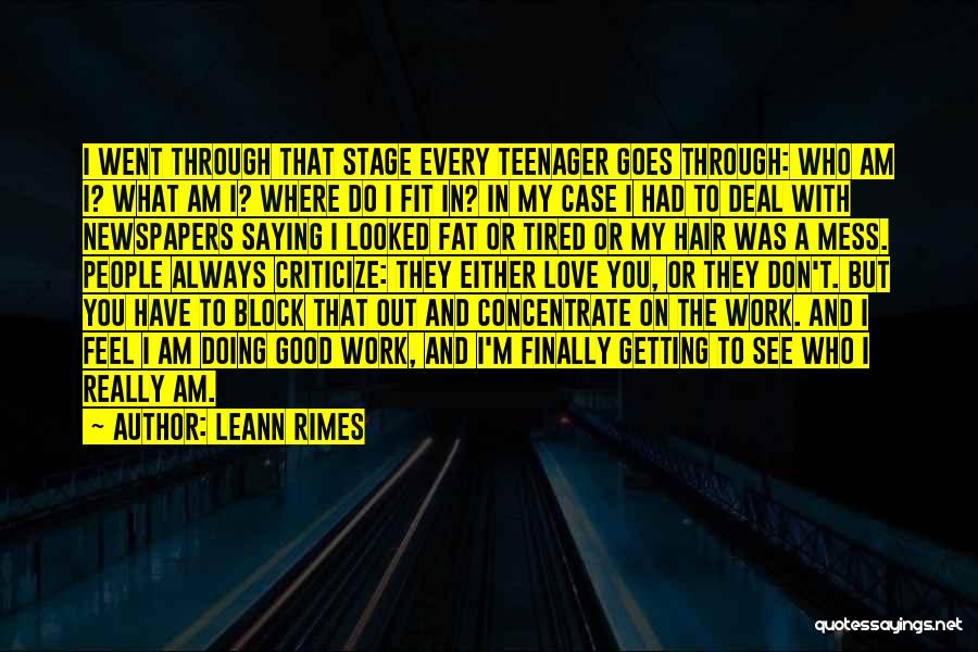 Doing Work You Love Quotes By LeAnn Rimes