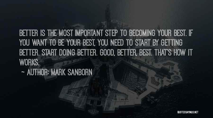 Doing Your Best Quotes By Mark Sanborn