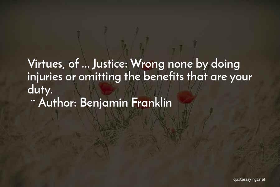 Doing Your Duty Quotes By Benjamin Franklin