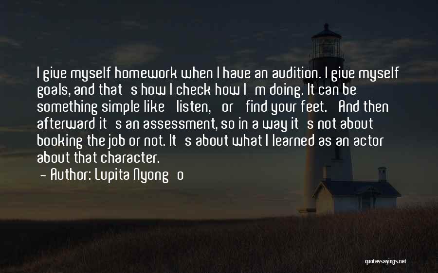 Doing Your Homework Quotes By Lupita Nyong'o