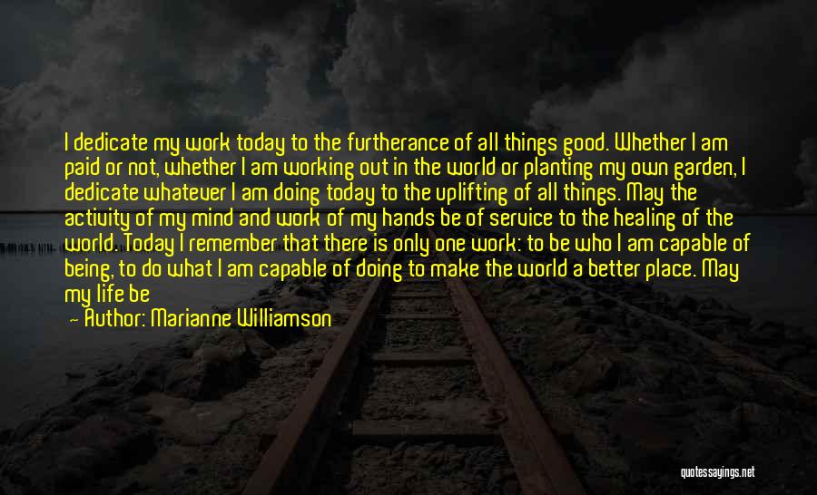 Doing Your Own Work Quotes By Marianne Williamson