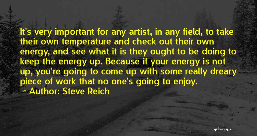 Doing Your Own Work Quotes By Steve Reich