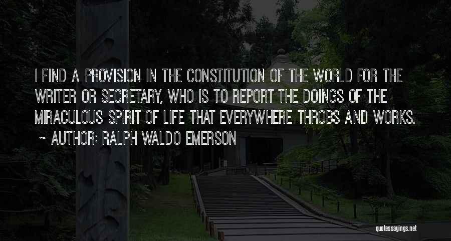 Doings Quotes By Ralph Waldo Emerson
