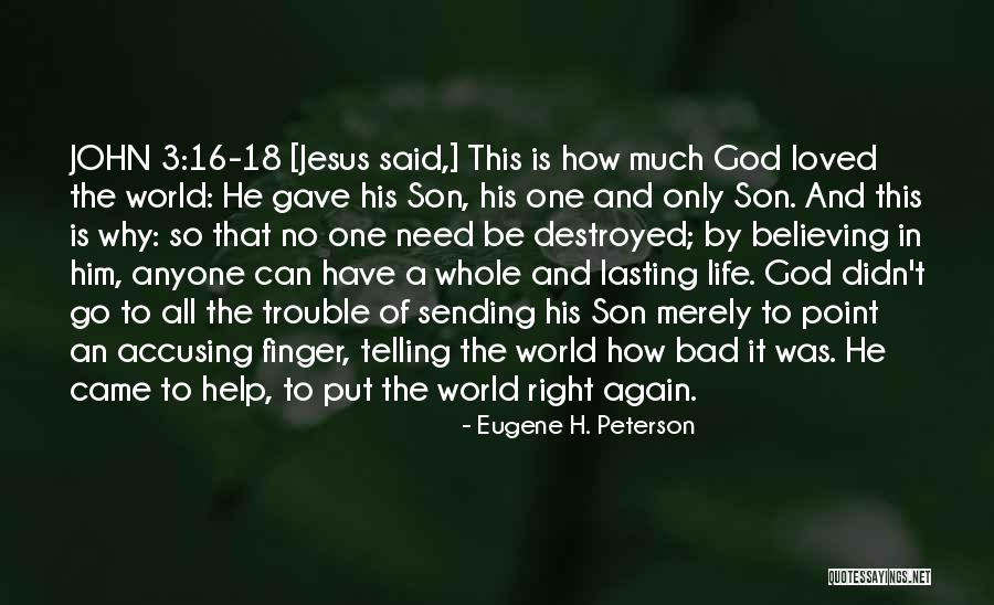 Dolgokir Quotes By Eugene H. Peterson Dolgokir Quotes By Eugene H. Peterson