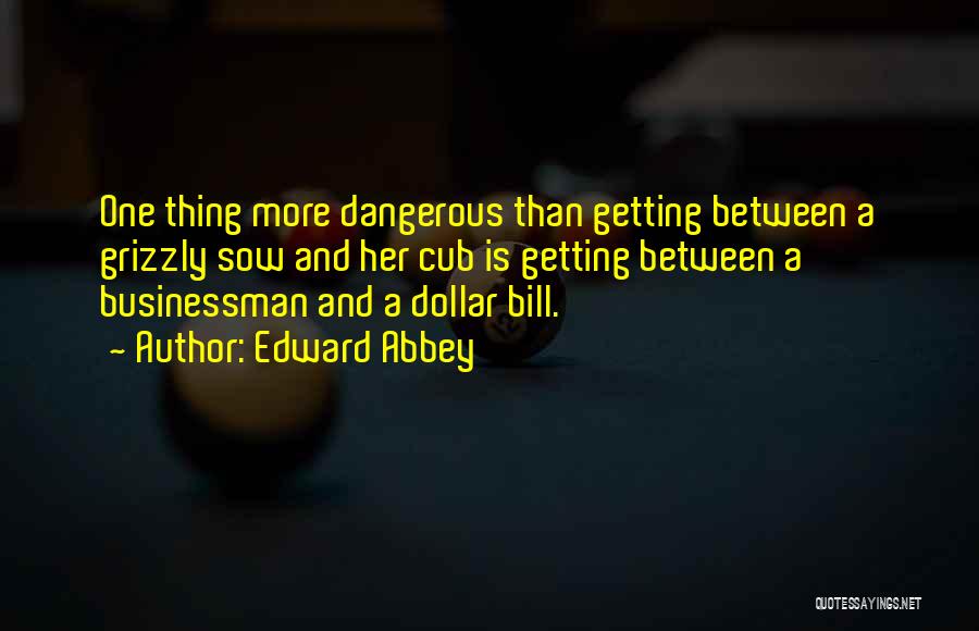 Dollar Bills Quotes By Edward Abbey
