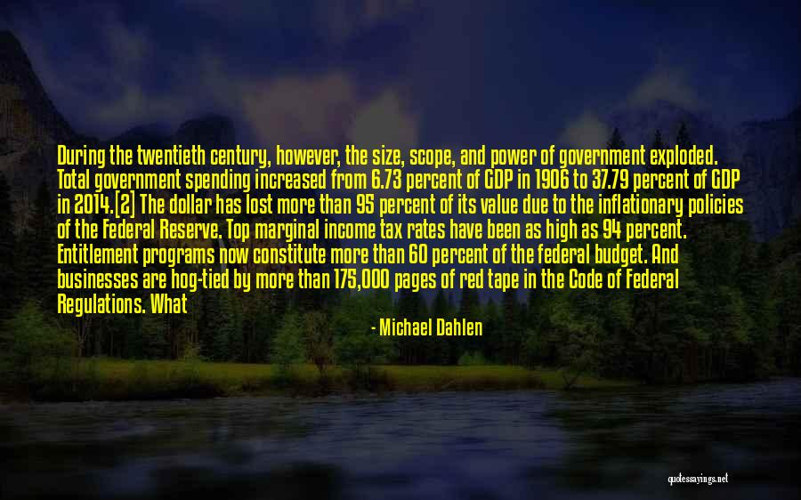 Dollar Value Quotes By Michael Dahlen