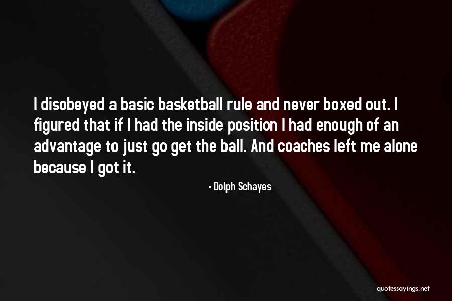 Dolph Quotes By Dolph Schayes