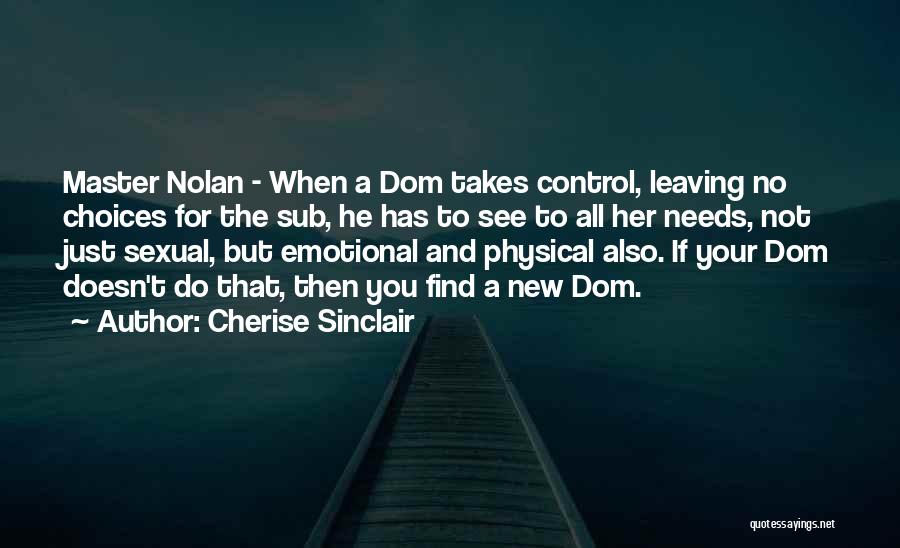 Dom Quotes By Cherise Sinclair