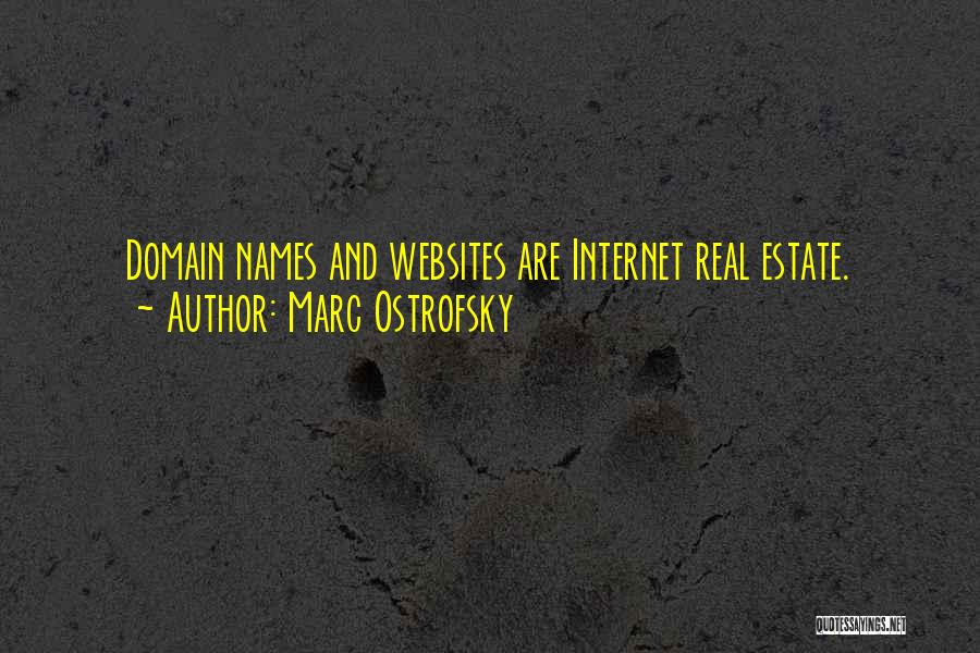 Domain Quotes By Marc Ostrofsky