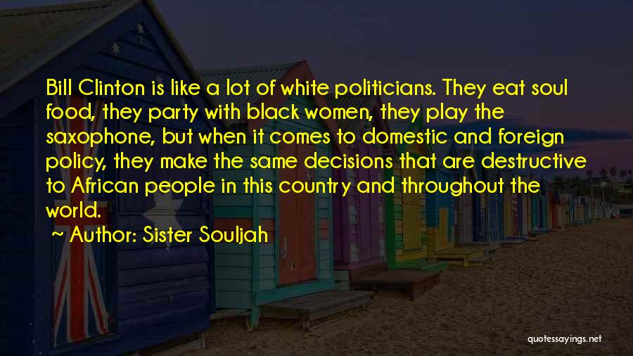 Domestic Policy Quotes By Sister Souljah