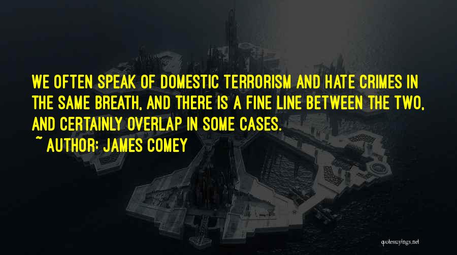 Domestic Terrorism Quotes By James Comey