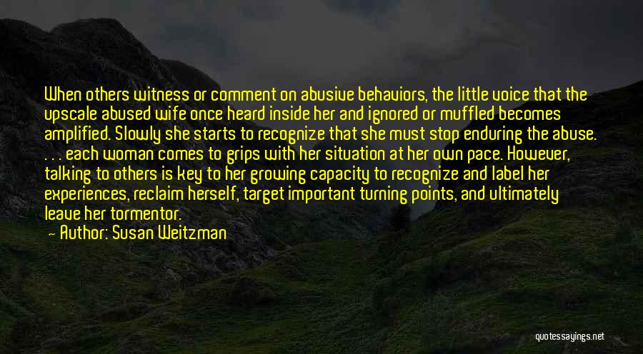 Domestic Violence Abuse Quotes By Susan Weitzman