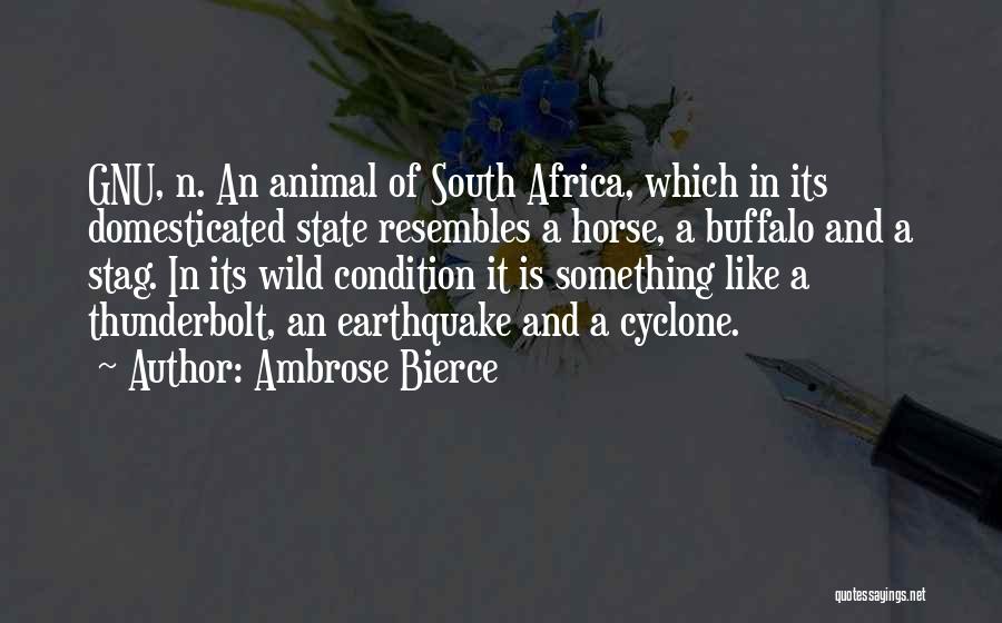Domesticated Quotes By Ambrose Bierce