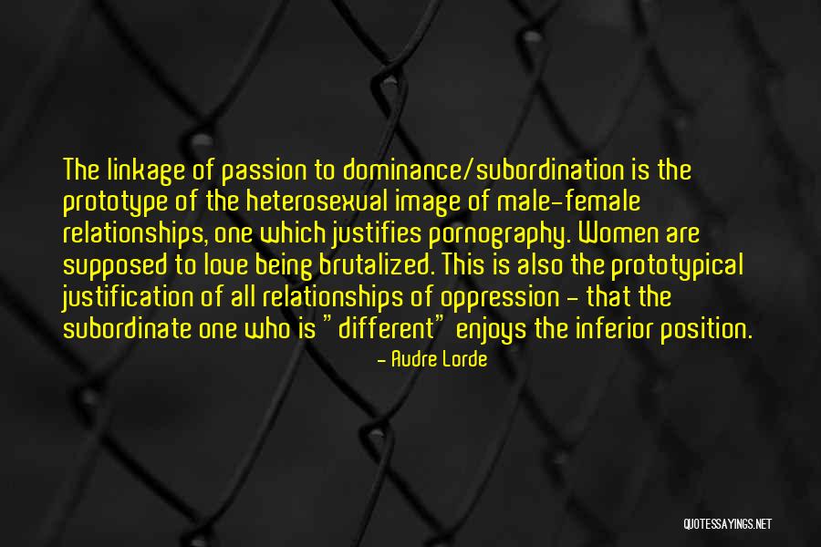 Dominance Love Quotes By Audre Lorde