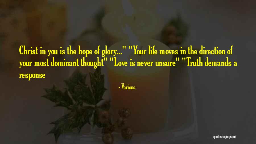 Dominant Love Quotes By Various Dominant Love Quotes By Various