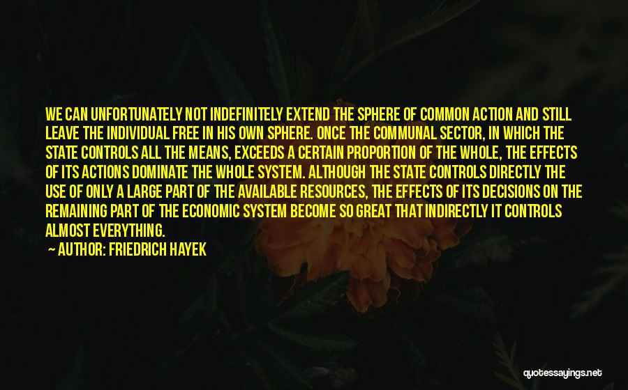 Dominate Quotes By Friedrich Hayek