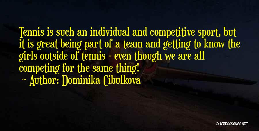 Dominika Cibulkova Quotes 817709