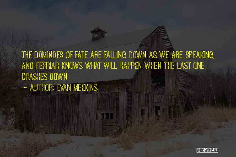 Dominoes Falling Quotes By Evan Meekins
