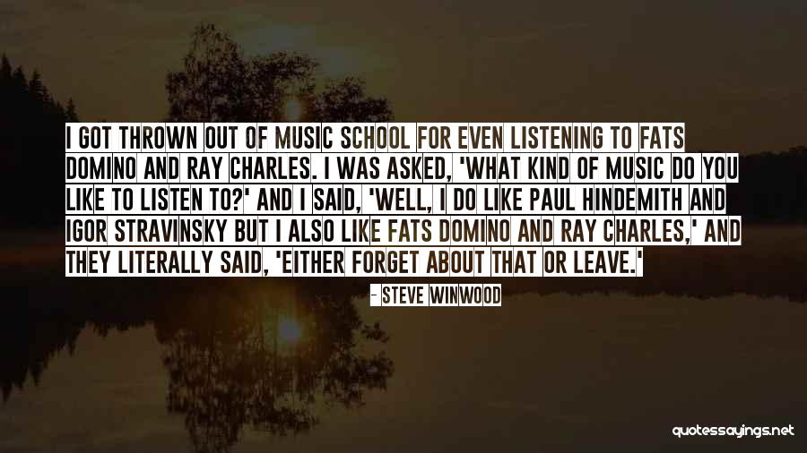 Domino's Quotes By Steve Winwood Domino's Quotes By Steve Winwood