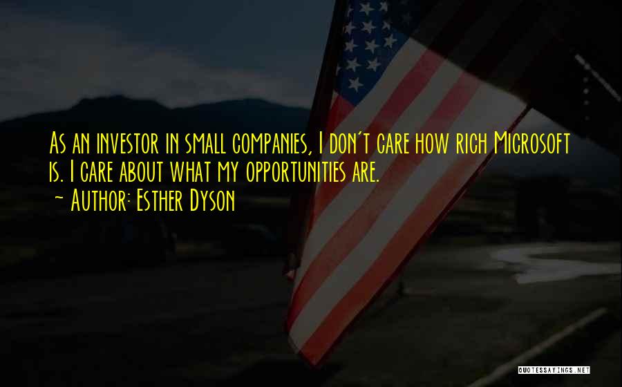 Don Care Quotes By Esther Dyson