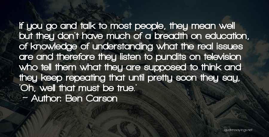 Don Carson Quotes By Ben Carson