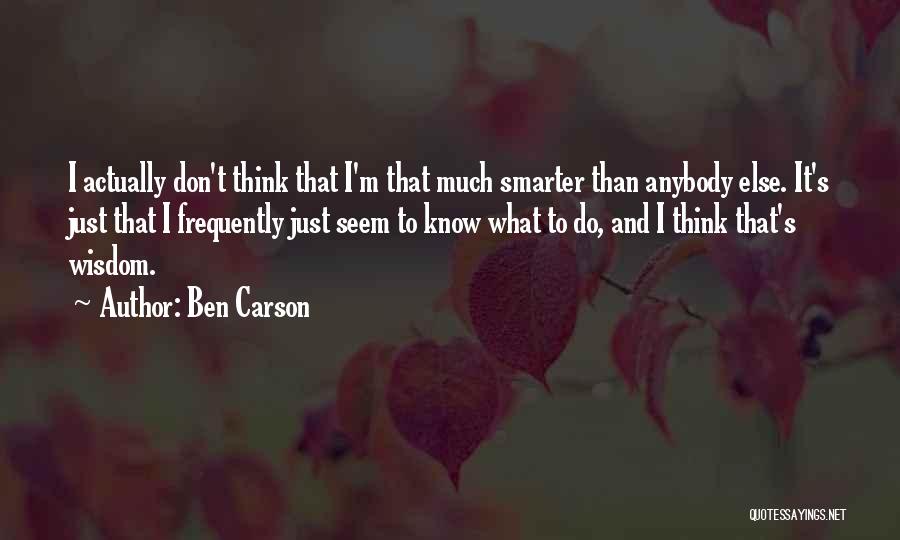 Don Carson Quotes By Ben Carson