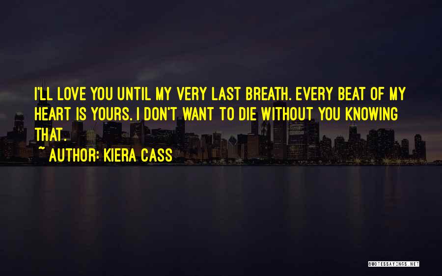 Don Die My Love Quotes By Kiera Cass